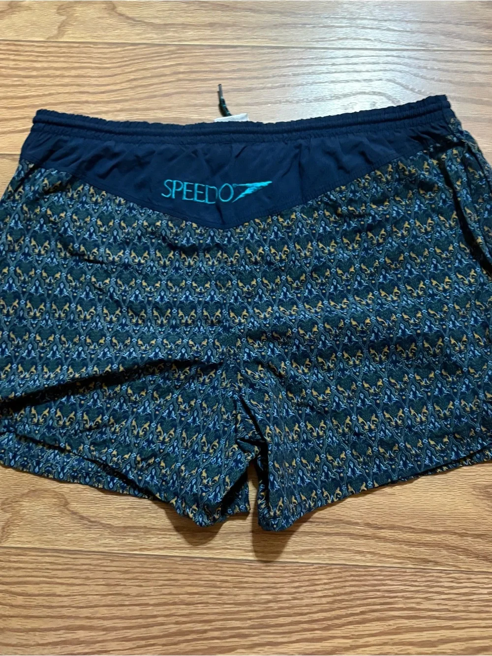 Vintage Speedo Blue Swim Trunks XXL 38” Waist Summer Beach Vacation